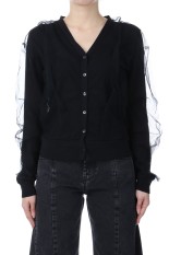 Tulle Cardigan - BLACK (CK-25082)