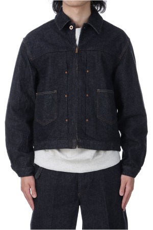 12.9oz Denim Zip Jacket - Indigo (BHS25S005)