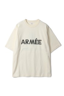 ARM_E 88/12 Print Tee WIDE - IvoryxBlack-Reflector (bROOTS25S36D)