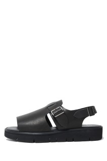 OPEN TOE SANDALS (GLOXI CUT MEDIUM SOLE) - BLACK (FTC2512003)