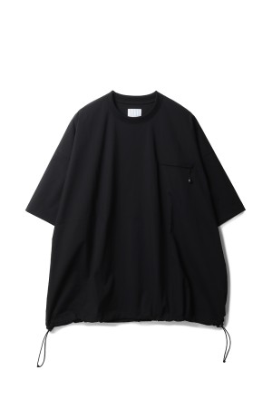 TECH POCKET  NYLON SS TEE - Black (SFCSS25S07)