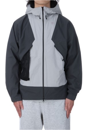 PERTEX SHIELD AIR Mountaineering Jacket - DEEP CHARCOAL / SNOW GRAY (GM05100)