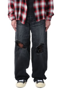 Denim Wide Pants - BLACK (G14PT036)