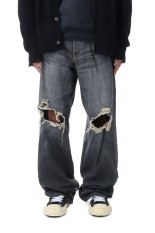 Denim Wide Pants - GRAY (G14PT036)