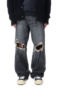 Denim Wide Pants - GRAY (G14PT036)