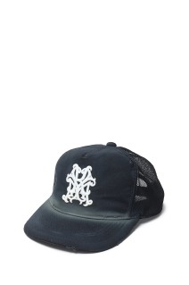 KMY Distressed Mesh Cap - BLACK (G14AC101)