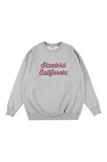 SD US Cotton Script Logo Crew Sweat - GRAY