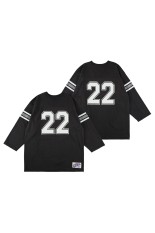 SD Heavyweight Logo Football T - BLACK