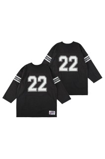 SD Heavyweight Logo Football T - BLACK