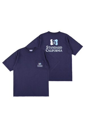 SD Heavyweight Shield Logo Pocket T - NAVY