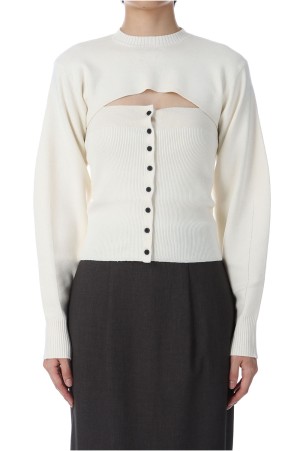 Layered Knit Combi -IVORY (62510514)