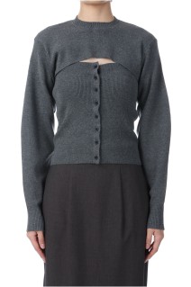 Layered Knit Combi -CHARCOAL GRAY (62510514)