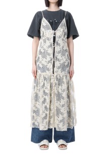 VINTAGE LIKE LACE DRESS WITH SCARF (112510530210)