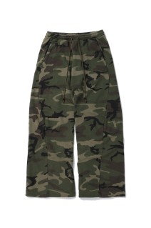 3D TWISTED LOUNGE WIDE PANTS - WOODLAND (NF251P13)