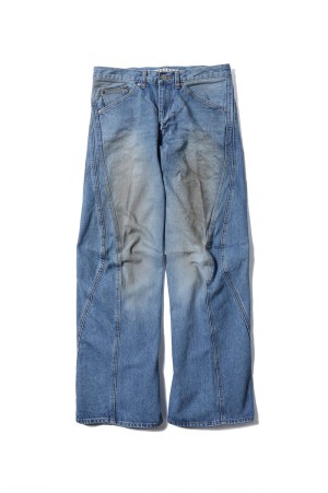 3D TWISTED JEANS 2.0 - DISTRESSED FADED INDIGO (NF251P09A)