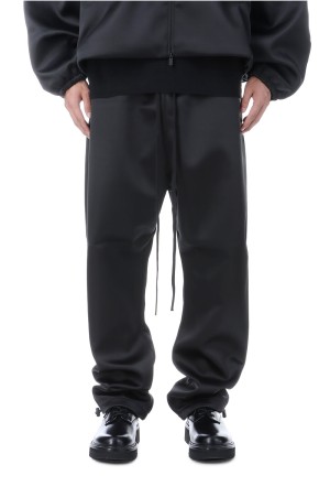 Bonded Satin Relaxed Track Pant / Jet Black (130SP258210F)