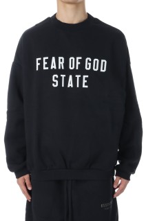 90'S Fit Fleece Crewneck / Jet Black (192SP256550F)