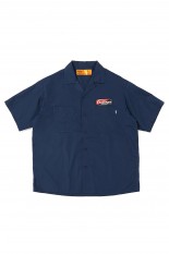 S/S PATCHED WORK SHIRT / NAVY (CLG-SH 025-003)
