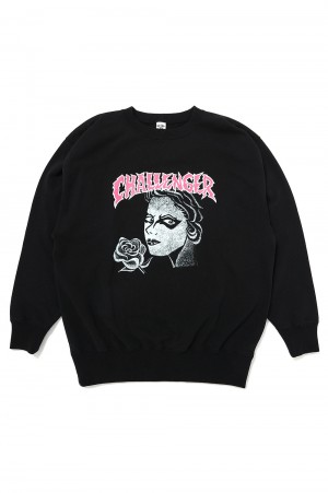 PUNK GIRL C/N SWEAT / BLACK (CLG-SW 025-005)