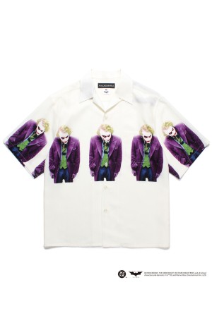 THE DARK KNIGHT TRILOGY / S/S HAWAIIAN SHIRT ( TYPE-4 ) / WHITE (TDKT-WM-HI04)
