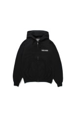 HEAVY WEIGHT FULL ZIP HOODED SWEAT SHIRT ( TYPE-2 ) / BLACK (25SS-WMC-SS02)