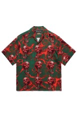 56 TATTOO STUDIO / HAWAIIAN SHIRT S/S / GREEN (56TS-WM-HI15)