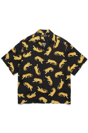 HAWAIIAN SHIRT S/S ( TYPE-8 ) / BLACK (25SS-WMS-HI08)