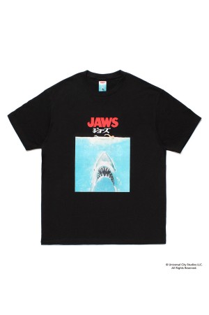 JAWS / CREW NECK T-SHIRT / BLACK (JAWS-WM-TEE01)