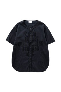 BASEBALL SHIRTS (S/S) / BLACK (251LM-SH04)