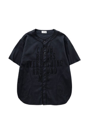 BASEBALL SHIRTS (S/S) / BLACK (251LM-SH04)