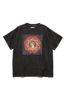 PRINTED TEE -PSYCHEDELIC - / BLACK (251LM-CT06)