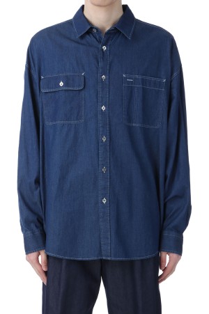 Portland Denim Shirt - Indigo (AODFSH010)