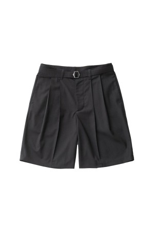 Hemingway Belted Shorts - Black (AODMPT001)