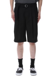 Hemingway Belted Shorts - Black (AODMPT001)