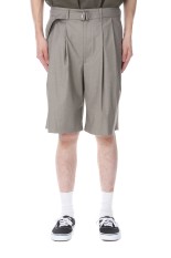 Hemingway Belted Shorts - Bamboo (AODMPT001)