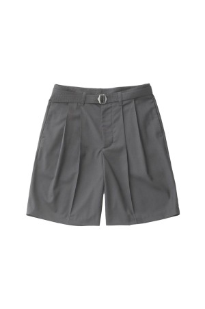 Hemingway Belted Shorts - Heather Gray (AODMPT001)