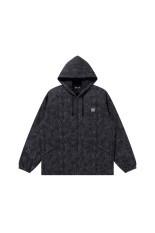 SMALL OG PYTHON PATTERNED HOODED JACKET / BLACK (BEPSS25OT05)