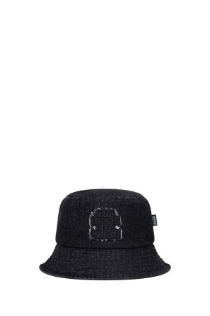 OG LABEL PATCHED DENIM BUCKET HAT / BLACK (BEPSS25AC17)