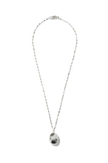 SILVER PEARL NECKLACE - SILVER (G-1_SILVER)