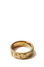 ENGRAVED RING IDLE CURIOSITY - GOLD (A-118)