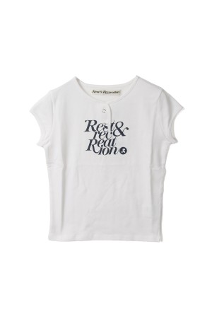 CAP SLEEVE T-SHIRT -WHITE (RR251TP001)
