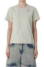 CUT POINT SMALL LOGO TOP IN BEIGE - BEIGE (KM2411TS002M)