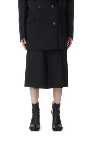 DOUBLE WAIST BERMUDA PANTS IN BLACK - BLACK (KM2434PT006M)