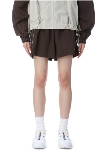 COLOR LINING BANDING SHORTS IN BROWN - BROWN (KM2434PT009M)