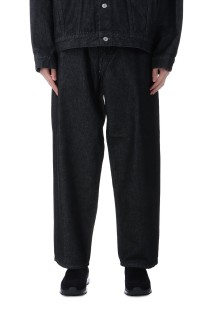 5 Pocket Denim Baggy Pants / Black (CTE-25S104)