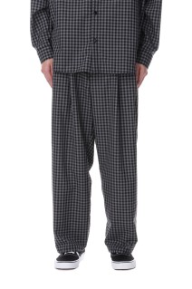 T/W 2 Tuck Easy Pants / Gingham Check (CTE-25S101-CHECK)