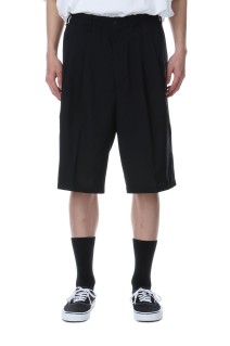 T/W 2 Tuck Easy Shorts / Black (CTE-25S103-PLAIN)