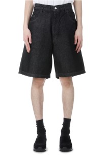 5 Pocket Denim Baggy Shorts / Black (CTE-25S106)