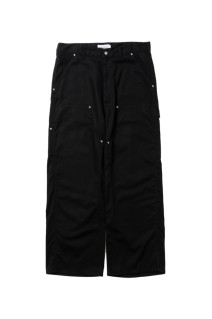 Abyss Dyed Duck Double Knee Painter Pants / Black (CTE-25S117)