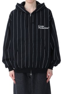 Allover Print Open End Yarn Sweat Zip Hoodie / Black (CTE-25S304)